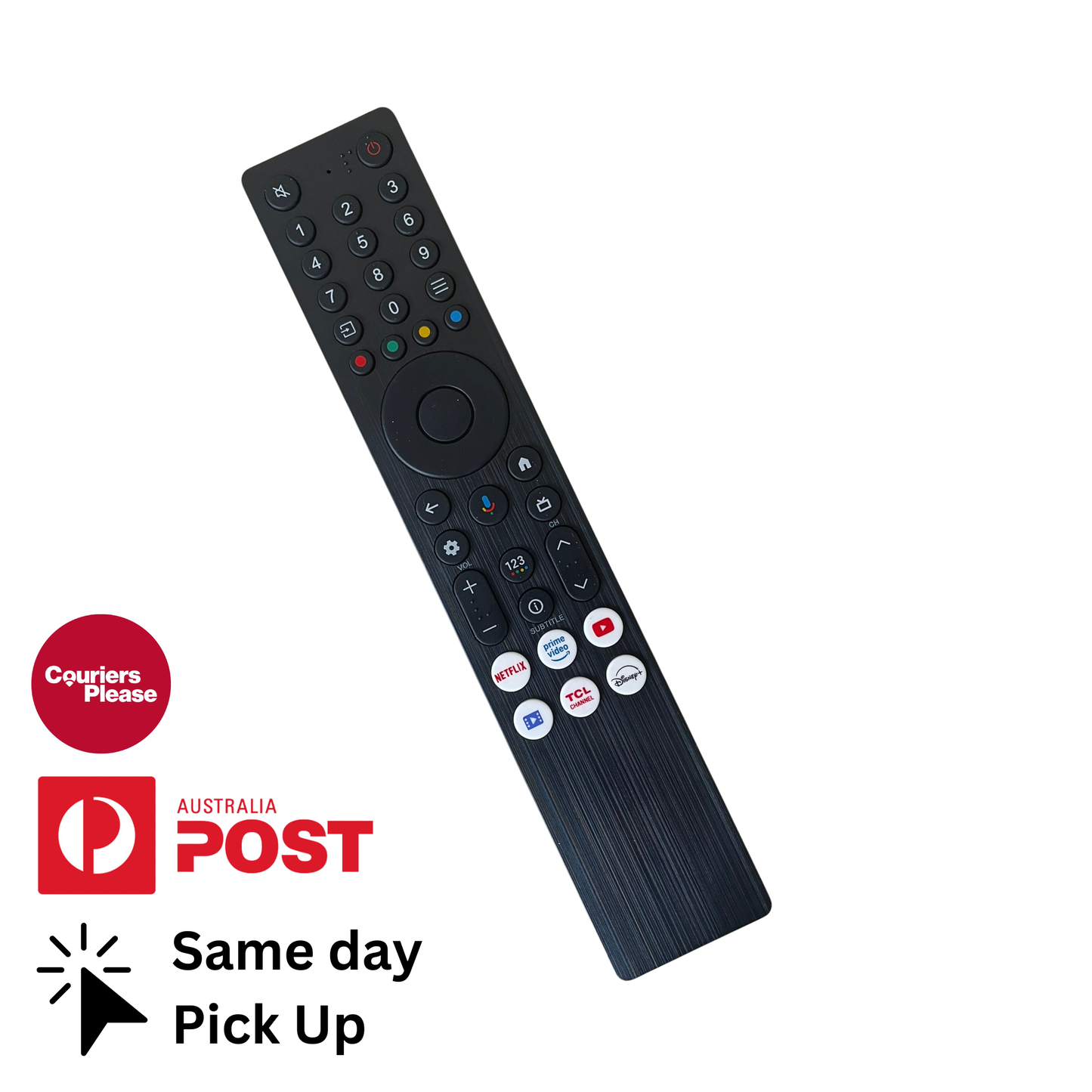 TCL RC833A TV remote control - replacement for TCL 65c6k
