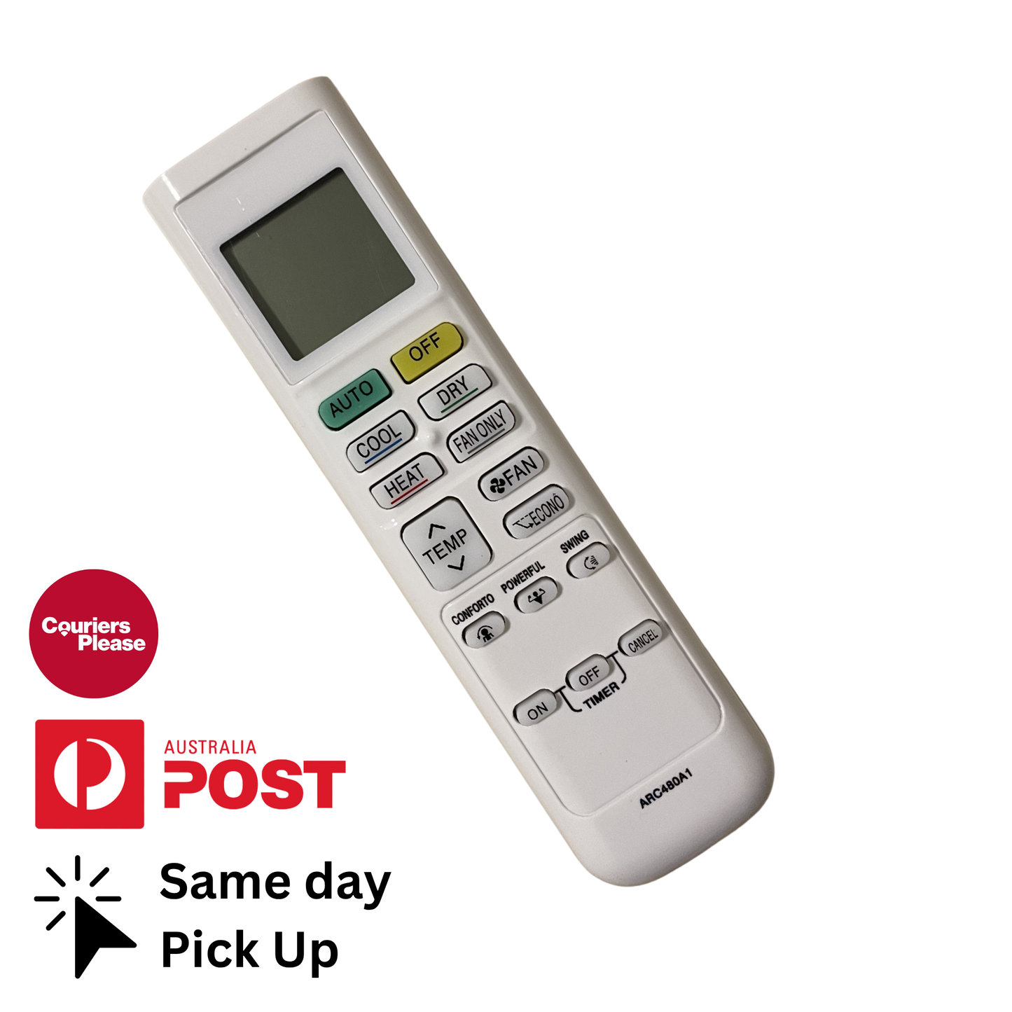 Daikin ARC480A22 Air Conditioner Remote (ARC480A1) Generic Aftermarket air conditioner remote