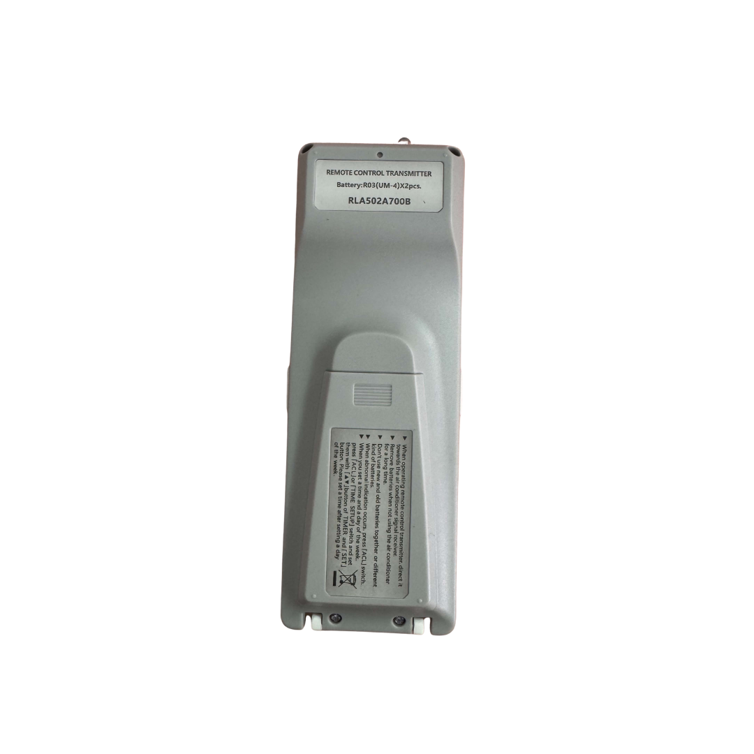 Mitsubishi SRK35ZSXA-W Air Conditioner Remote (RLA502A700B) Generic Aftermarket air conditioner remote - rear view