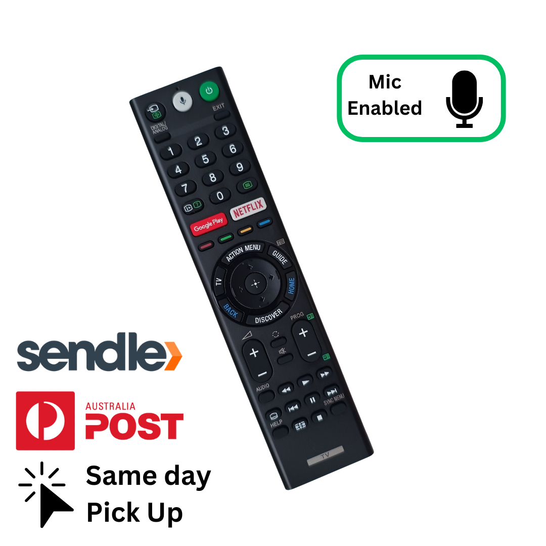 Sony FW65X8501E Replacement Remote (RMF-TX200P Microphone Enabled)