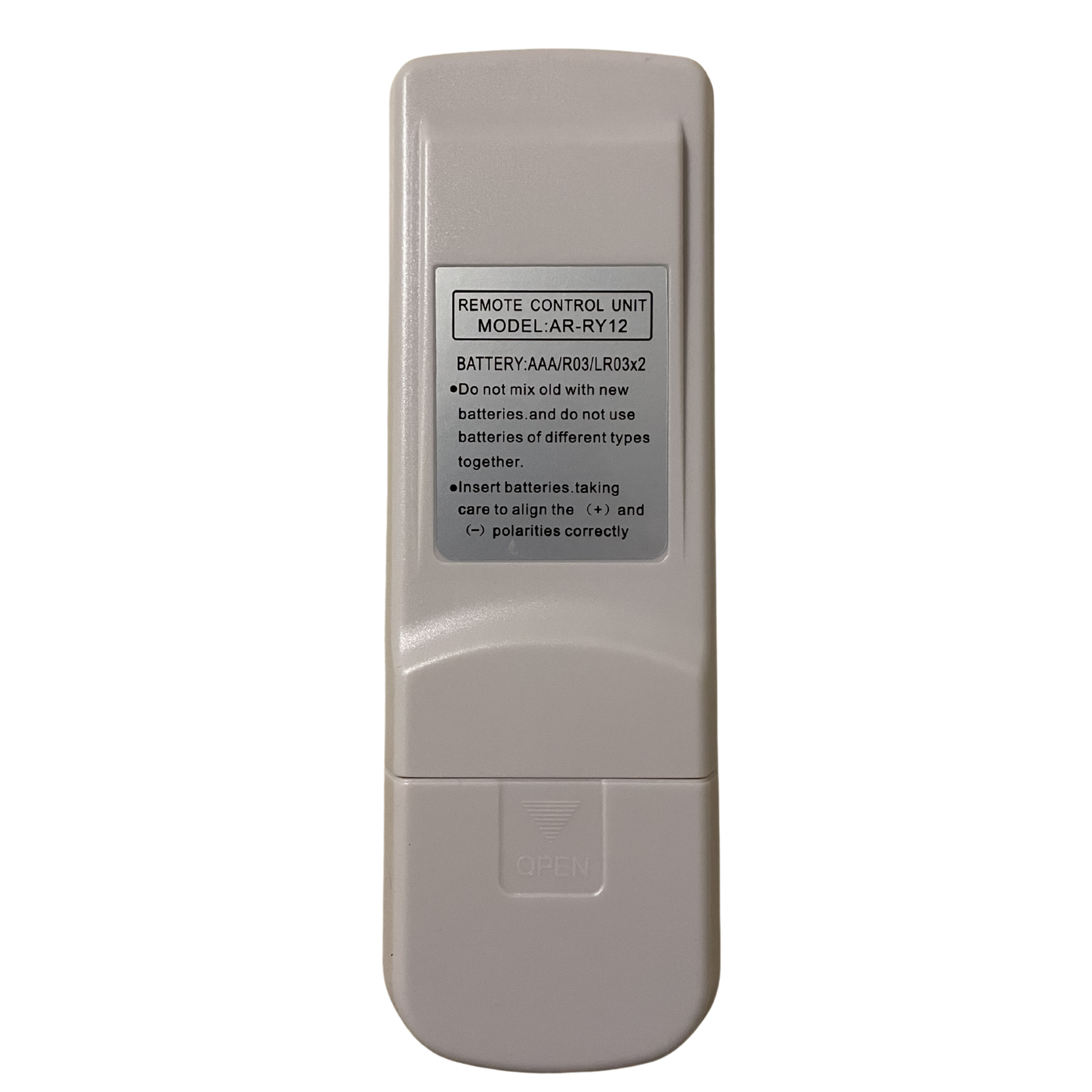 AR-RY12 Generic Aftermarket air conditioner remote - view 3